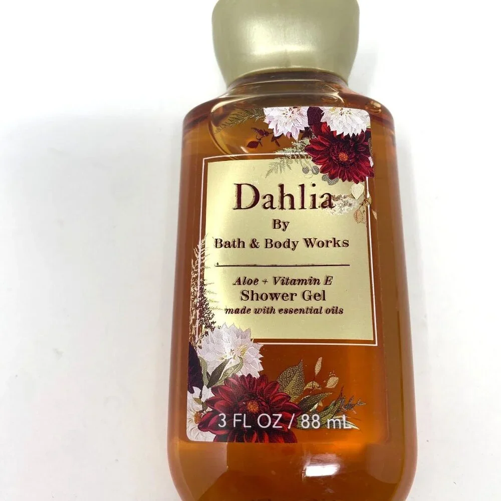Bath & Body Works Dahlia Travel Size 3 Oz Shower Gel Pear Praline Nourishing